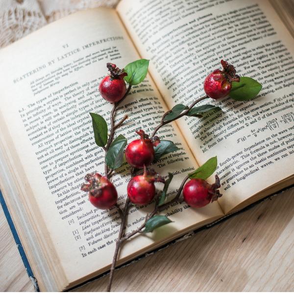 Artificial Fruit Pomegranate Fruit Bouquet - 12"