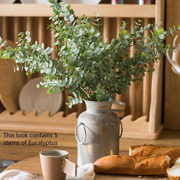 Artificial Faux Plant Eucalyptus Stem Green - 26"