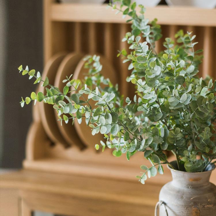 Artificial Faux Plant Eucalyptus Stem Green - 26"