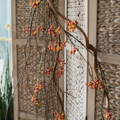 Artificial Vine Orange Berry - 39"