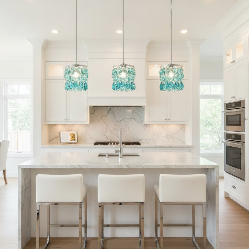 Gotham Ceiling Light - Aqua
