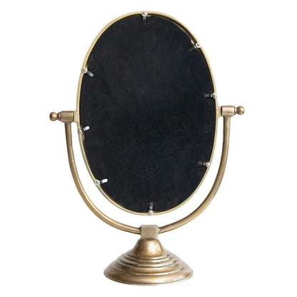 Austine Framed Mirror – Antique Brass Finish