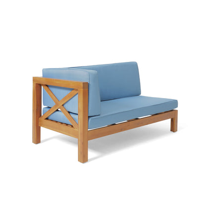 Brava 4-Piece Outdoor Modular Sofa Set in Ocean Blue