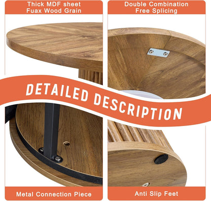 Modern Round Dining Set For Four