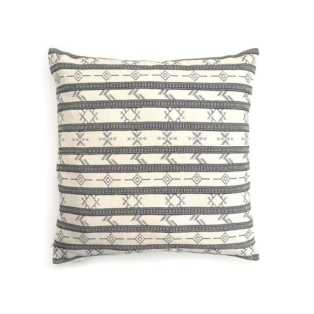 Black &amp; White Aztec Print Pillow Cover