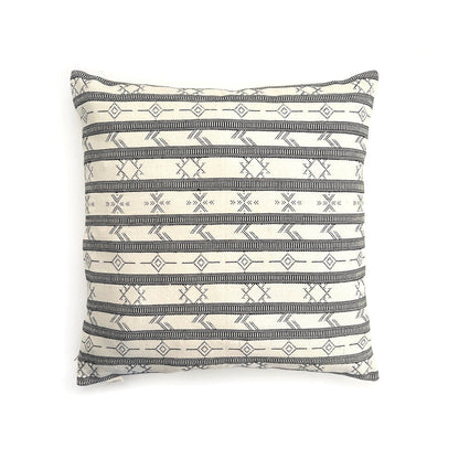 Black &amp; White Aztec Print Pillow Cover