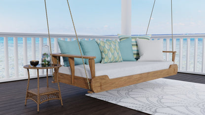 Scallop Gray/White Reversible Outdoor Mat
