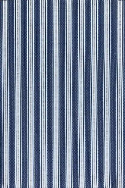 Vertical Stripe Blue &amp; White Outdoor Mat