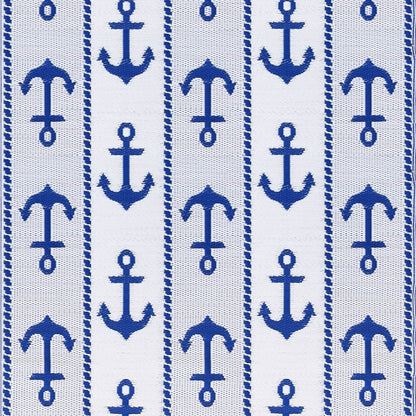 Anchor Blue &amp; White Outdoor Mat