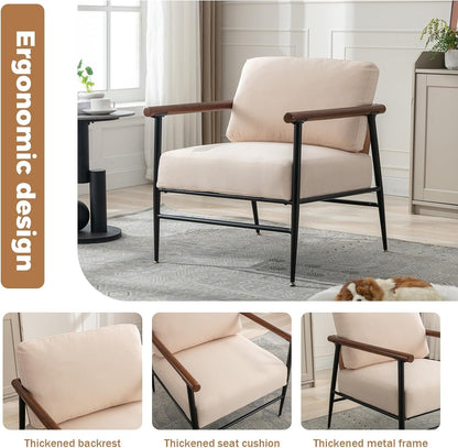 Contemporary Accent Chair in Linen