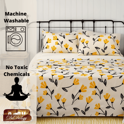 Yellow Fleur Sheet Set