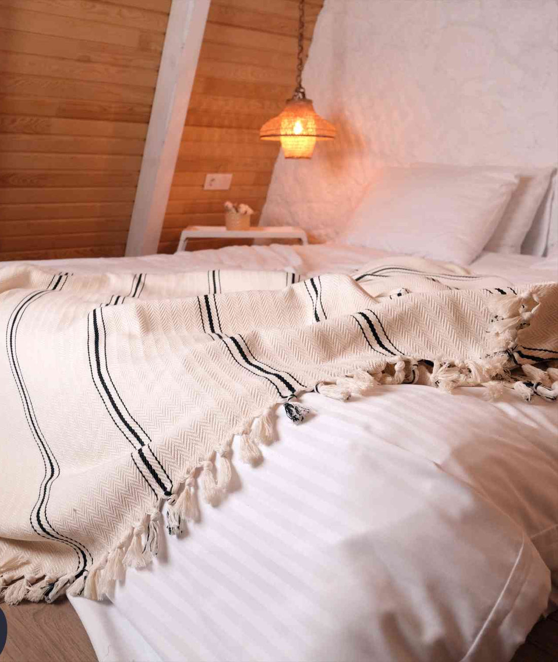 Handwoven Turkish Cotton Throw Blanket