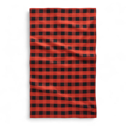 Burnt Ember Geometry Tea Towel