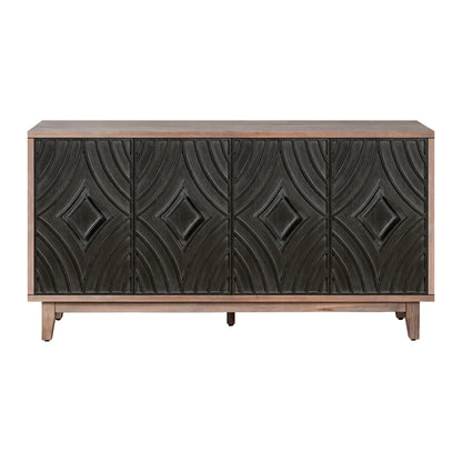 Two-Tone Mid Century Diamond Sideboard - 60"