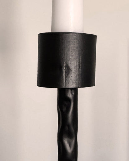 50 Inch Black Iron Floor Candelabra