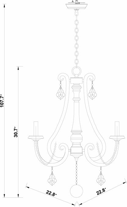 Shabby Chic Chandelier