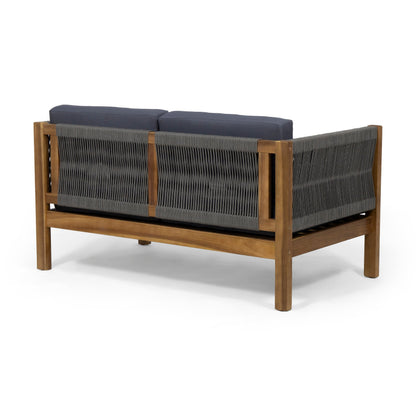 LAUREL Outdoor 4 Piece Chat Set in Gray