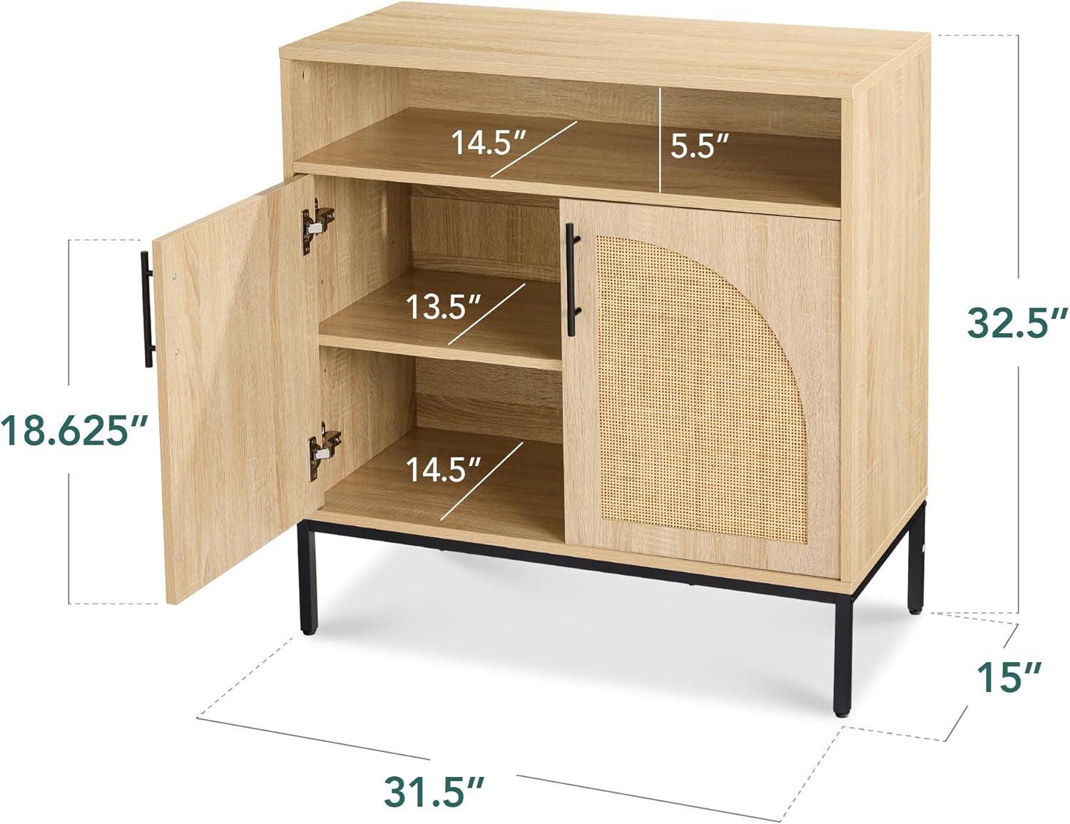 Rattan Sideboard Buffet Cabinet