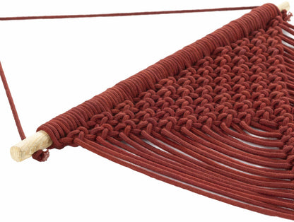 Columbio Rust Macramé Wall Hanging Decor