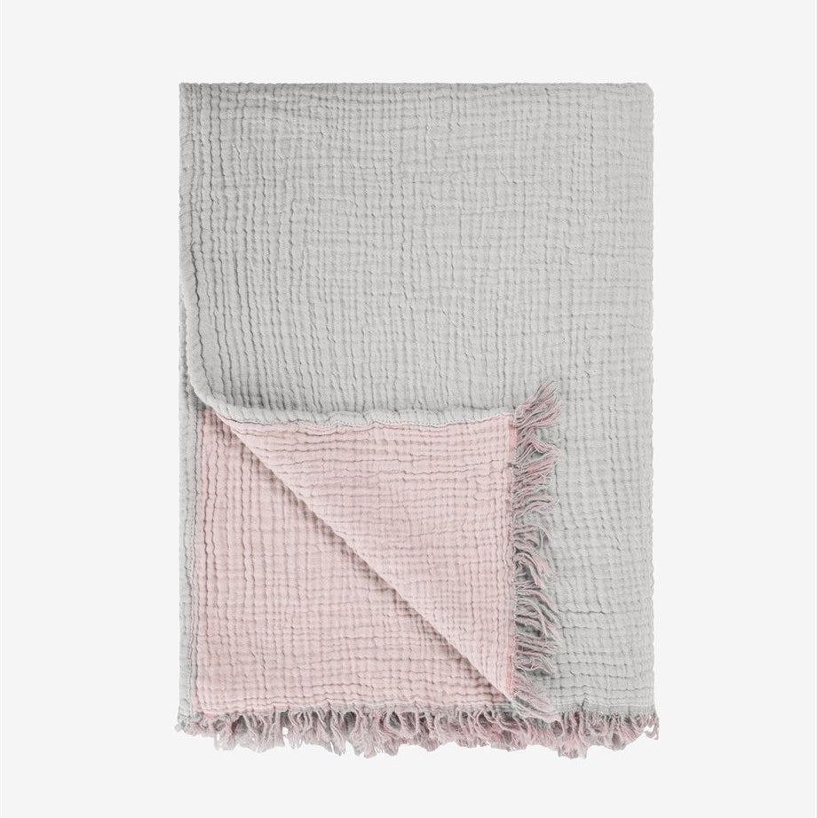 Haze 100% Cotton Double Sided Throw Blanket