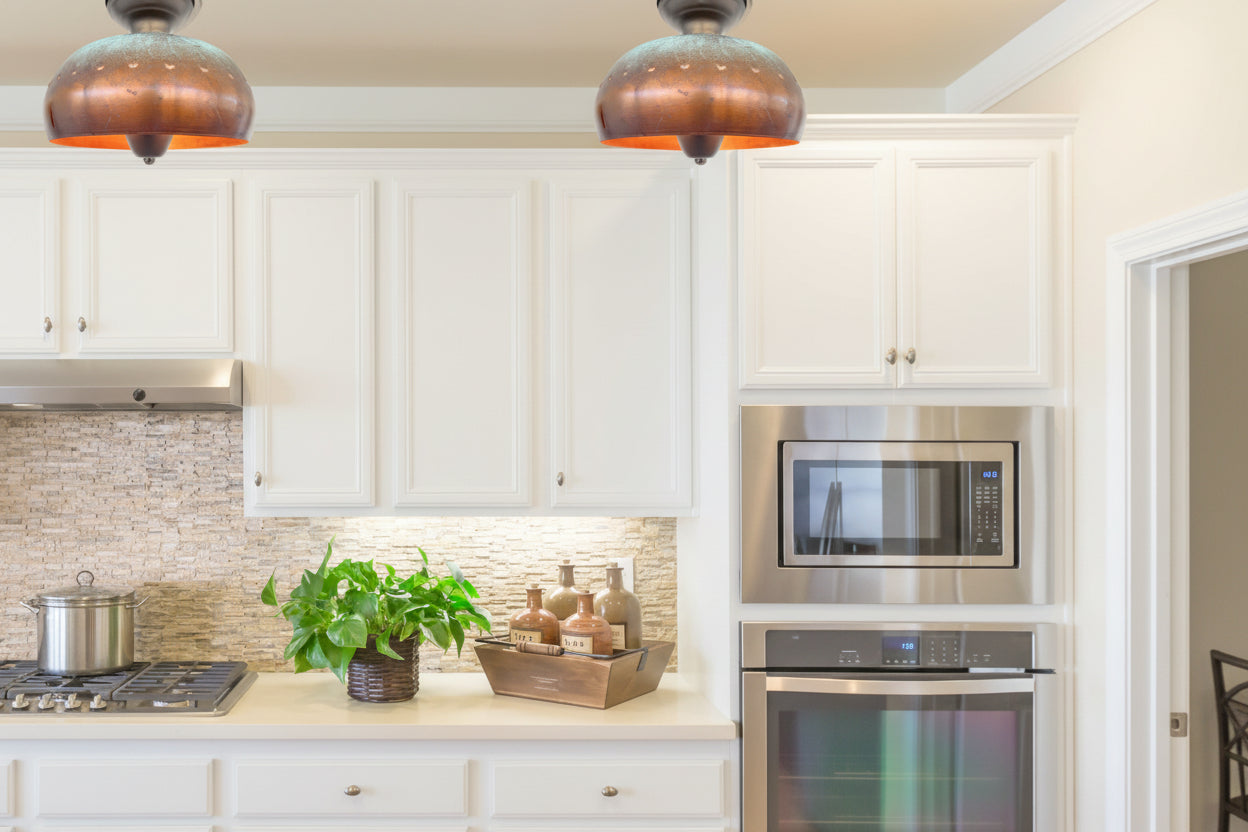 Copper Farmhouse Ceiling Light