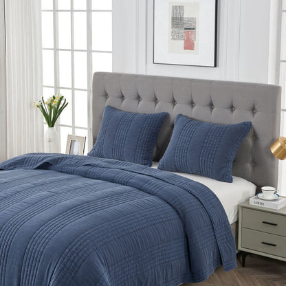 Stonewashed Cotton Quilt Sets