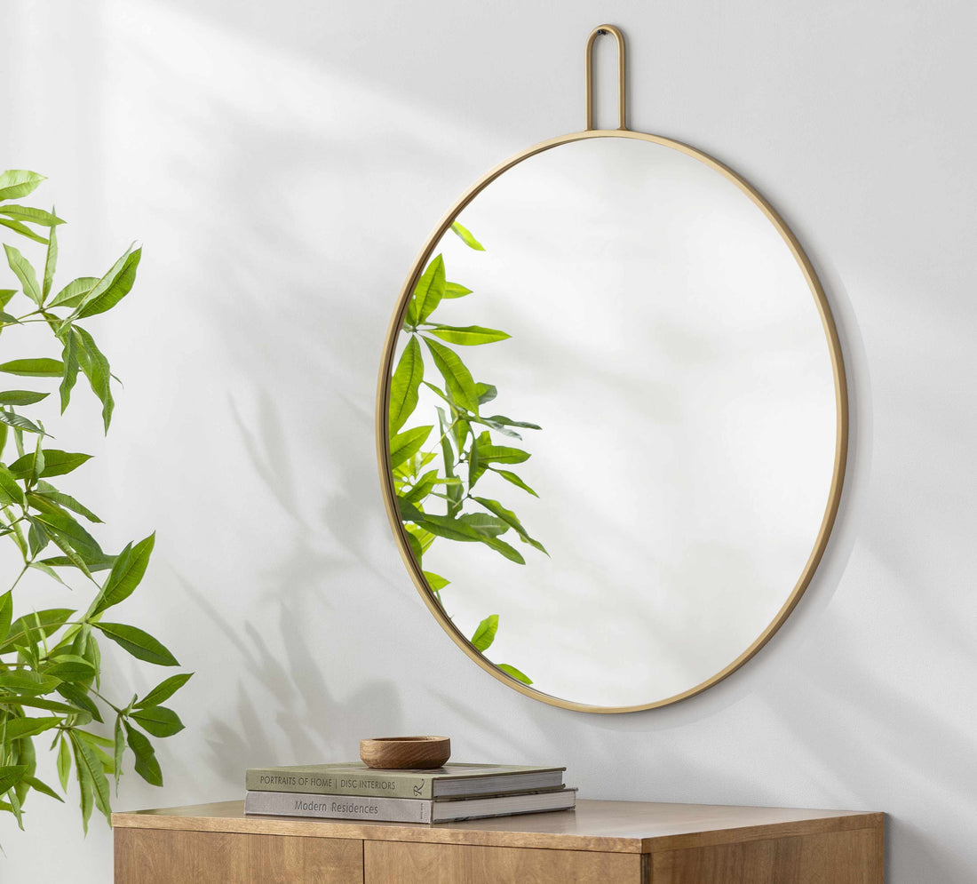 Comaltepec Gold Frame Mirror