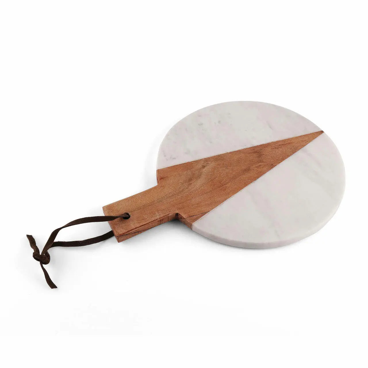 Cupid Marble/Wood Round Serving Platter
