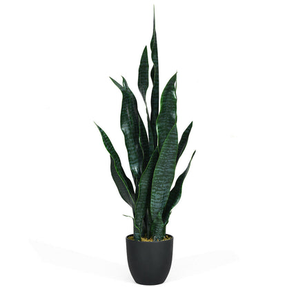 35.5 Inch Indoor-Outdoor Artificial Snake Plant