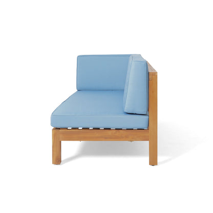 Brava 4-Piece Outdoor Modular Sofa Set in Ocean Blue