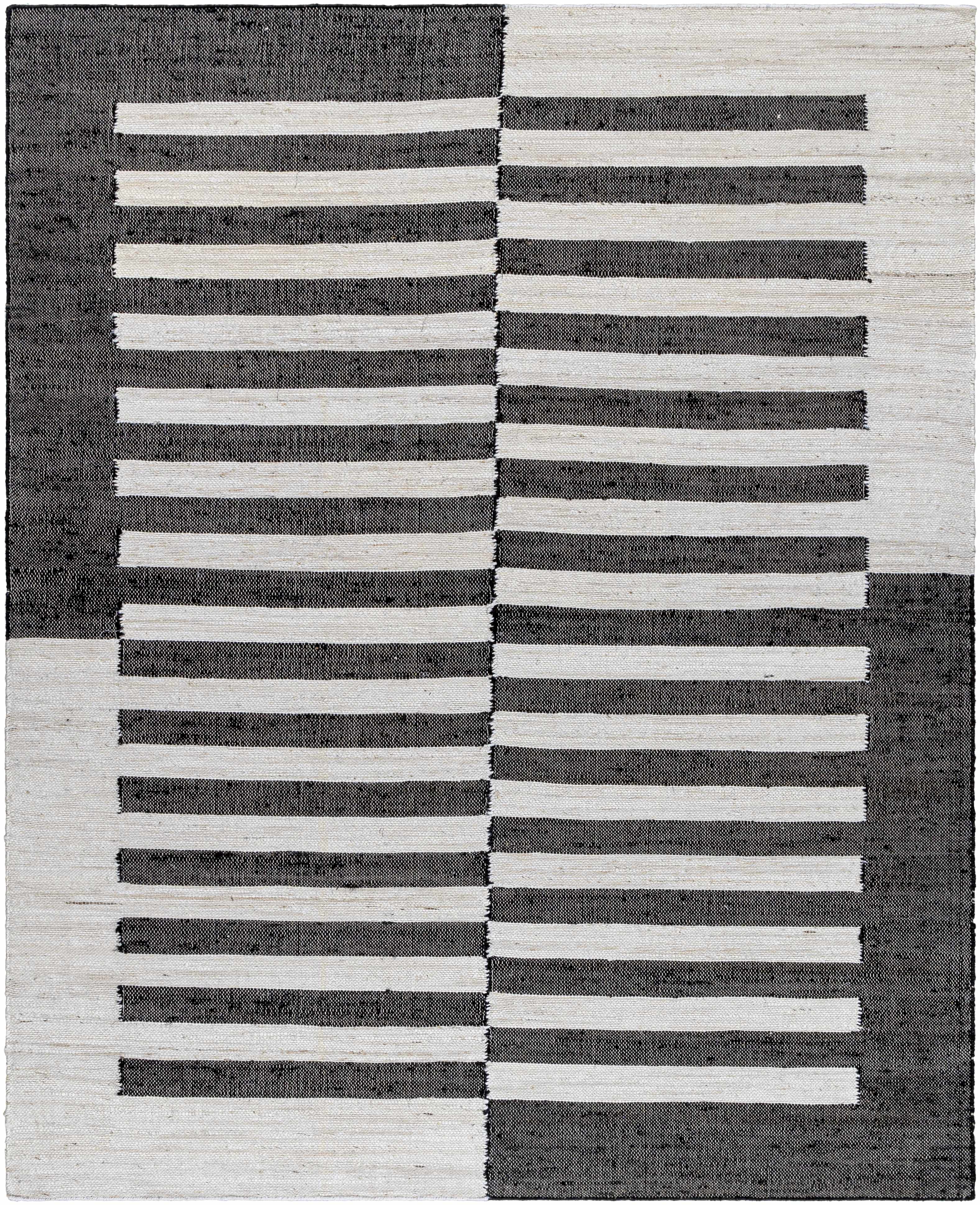 Soren Black&amp;White Jute Area Rug