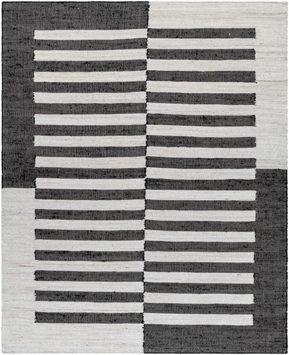 Soren Black&amp;White Jute Area Rug