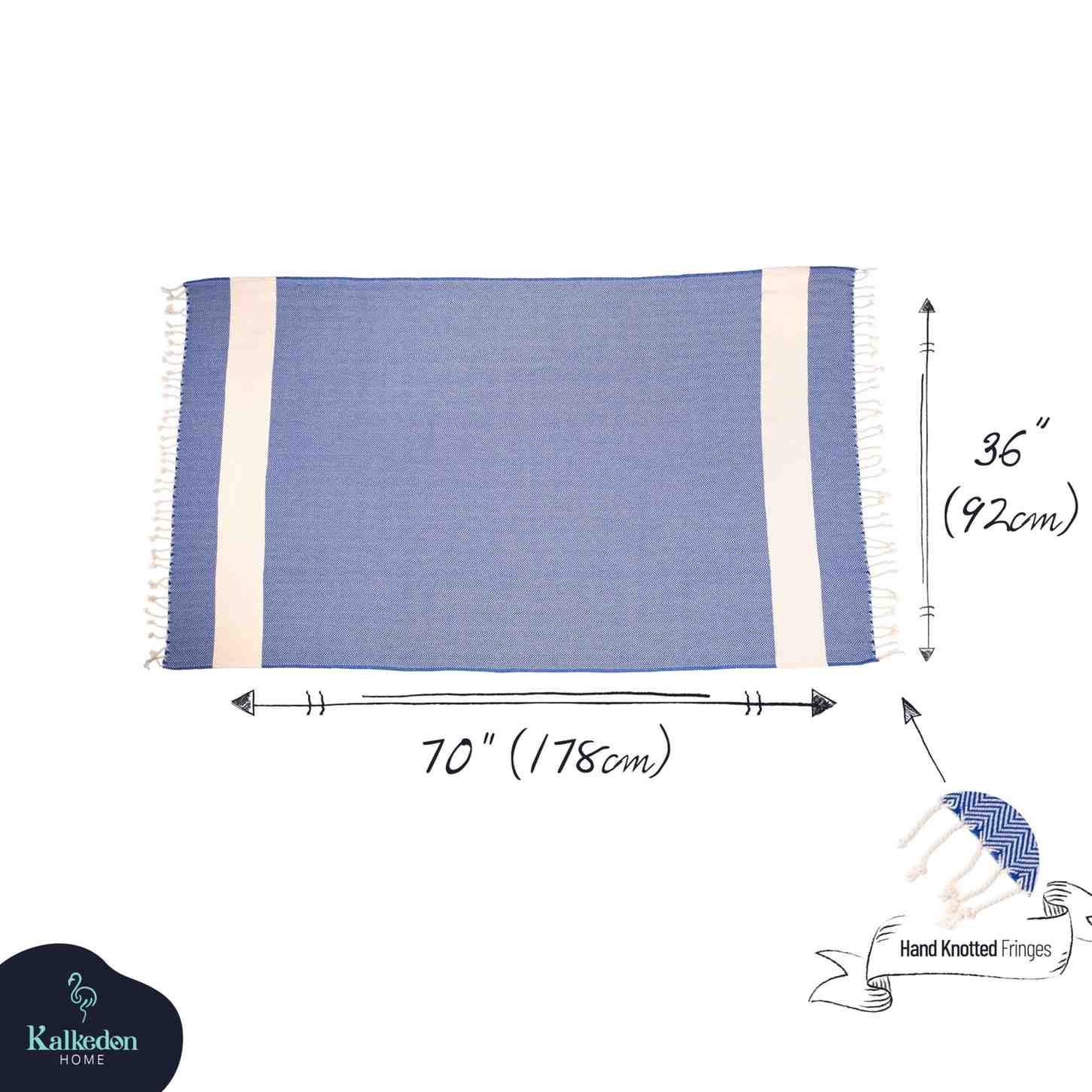 Herringbone Turkish Bath/ Beach Towels - Multiple Colors