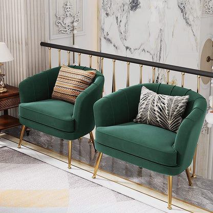 Green Velvet Accent Chair