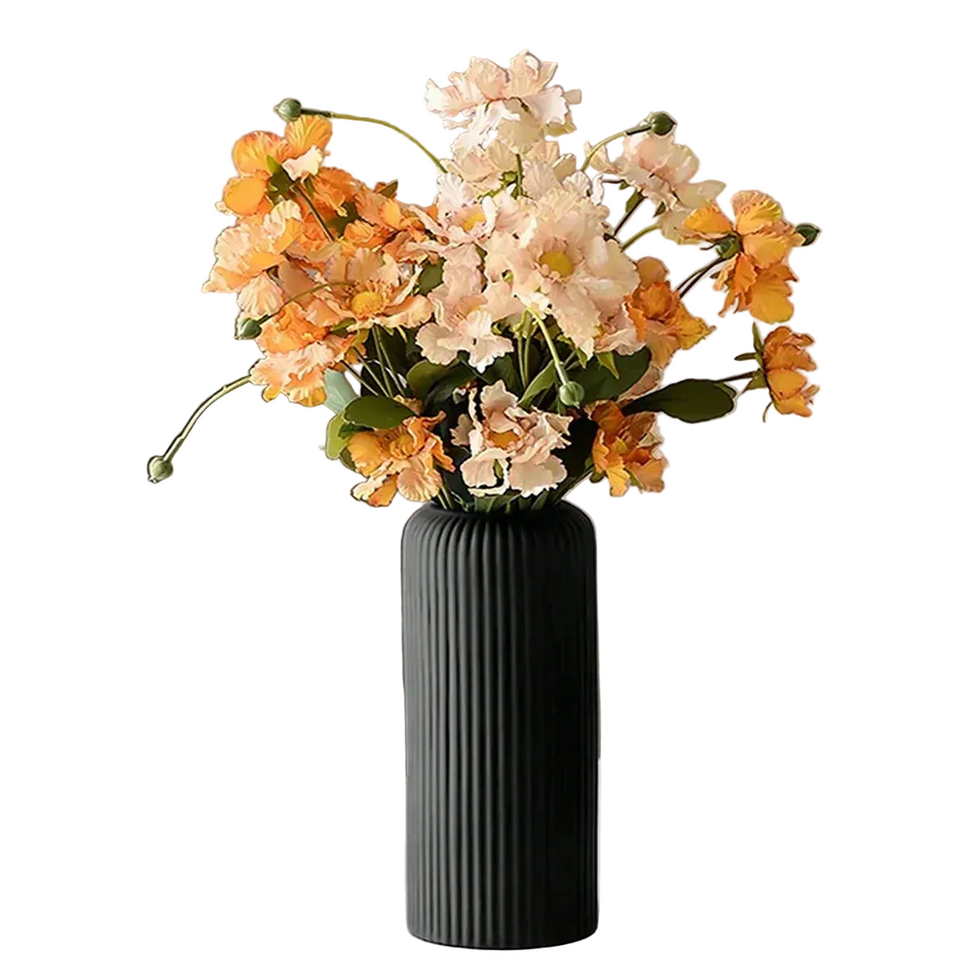 Ribbed Tall Vases - 2 Colors