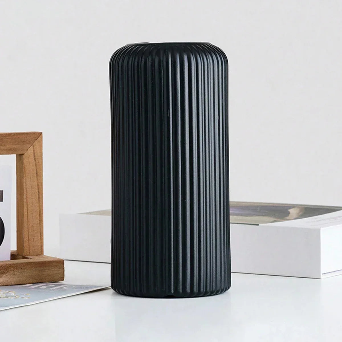 Ribbed Tall Vases - 2 Colors