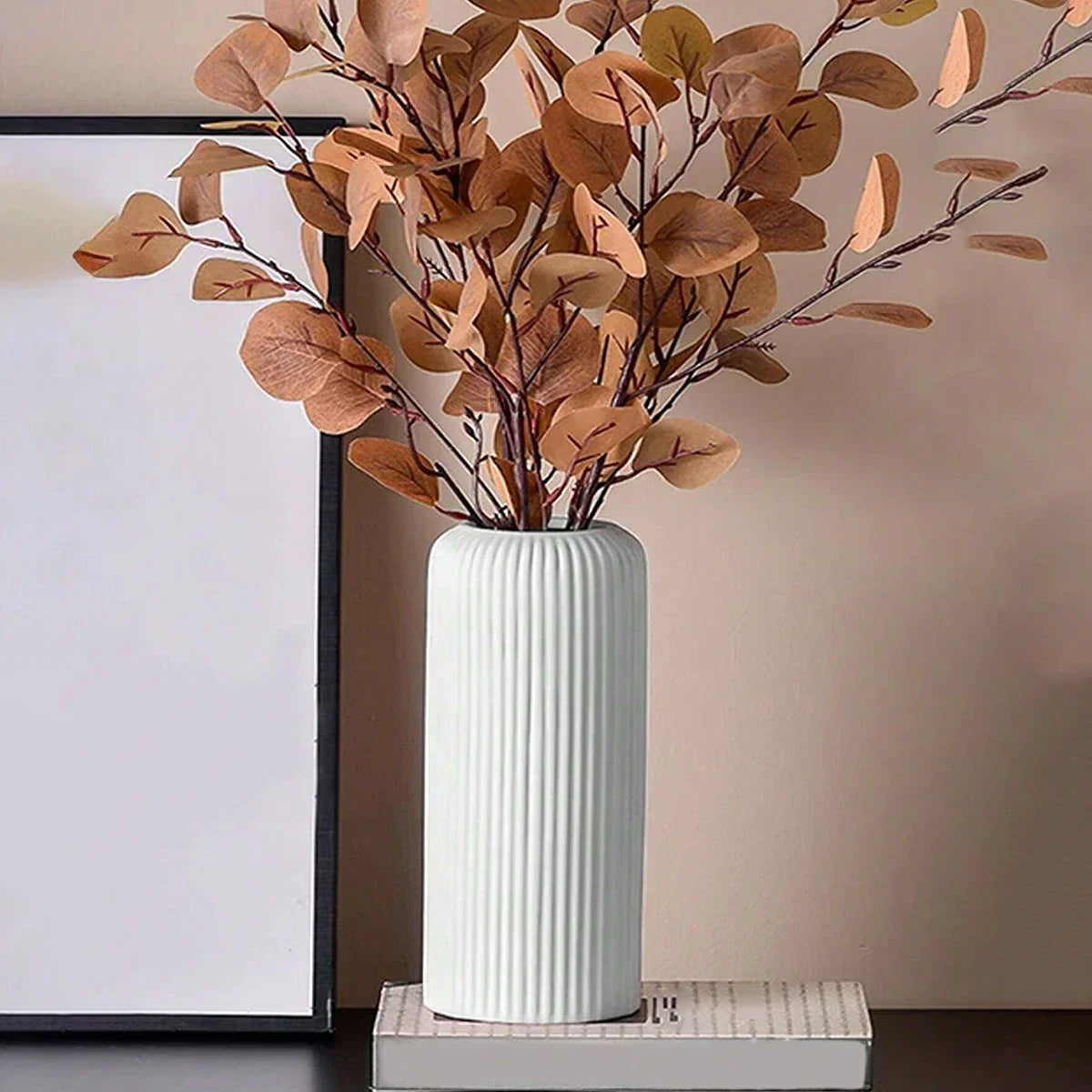 Ribbed Tall Vases - 2 Colors
