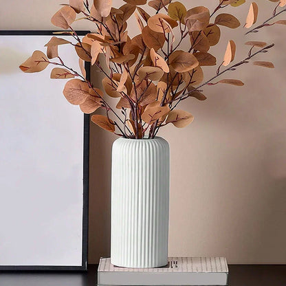 Ribbed Tall Vases - 2 Colors
