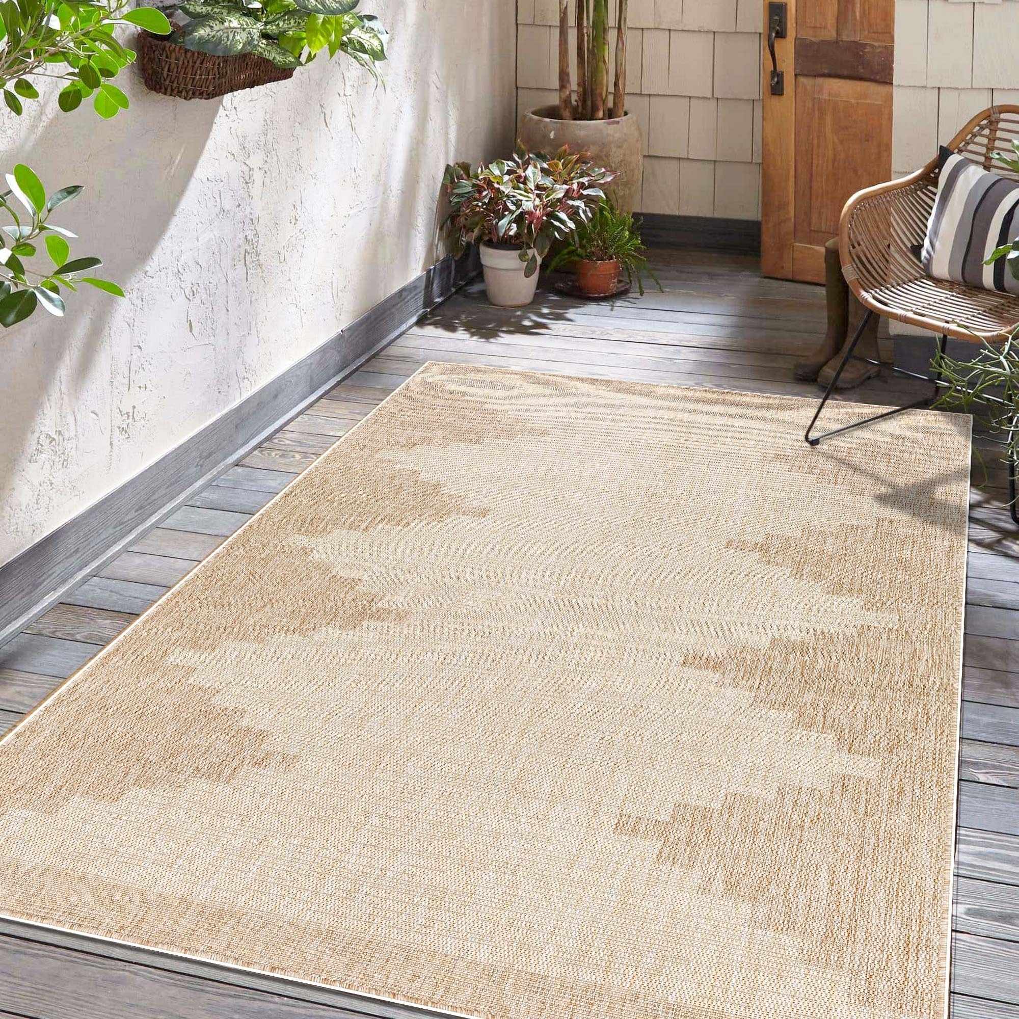 Djugun Beige Indoor &amp; Outdoor Rug