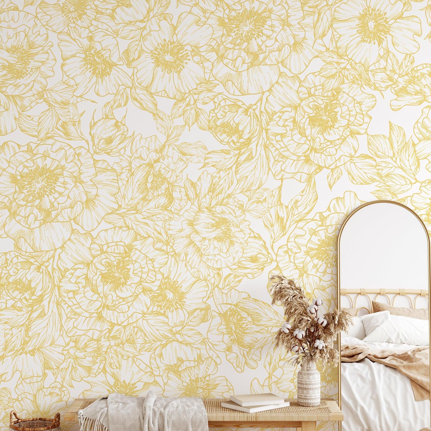 The Dutchess (Mustard) Wallpaper