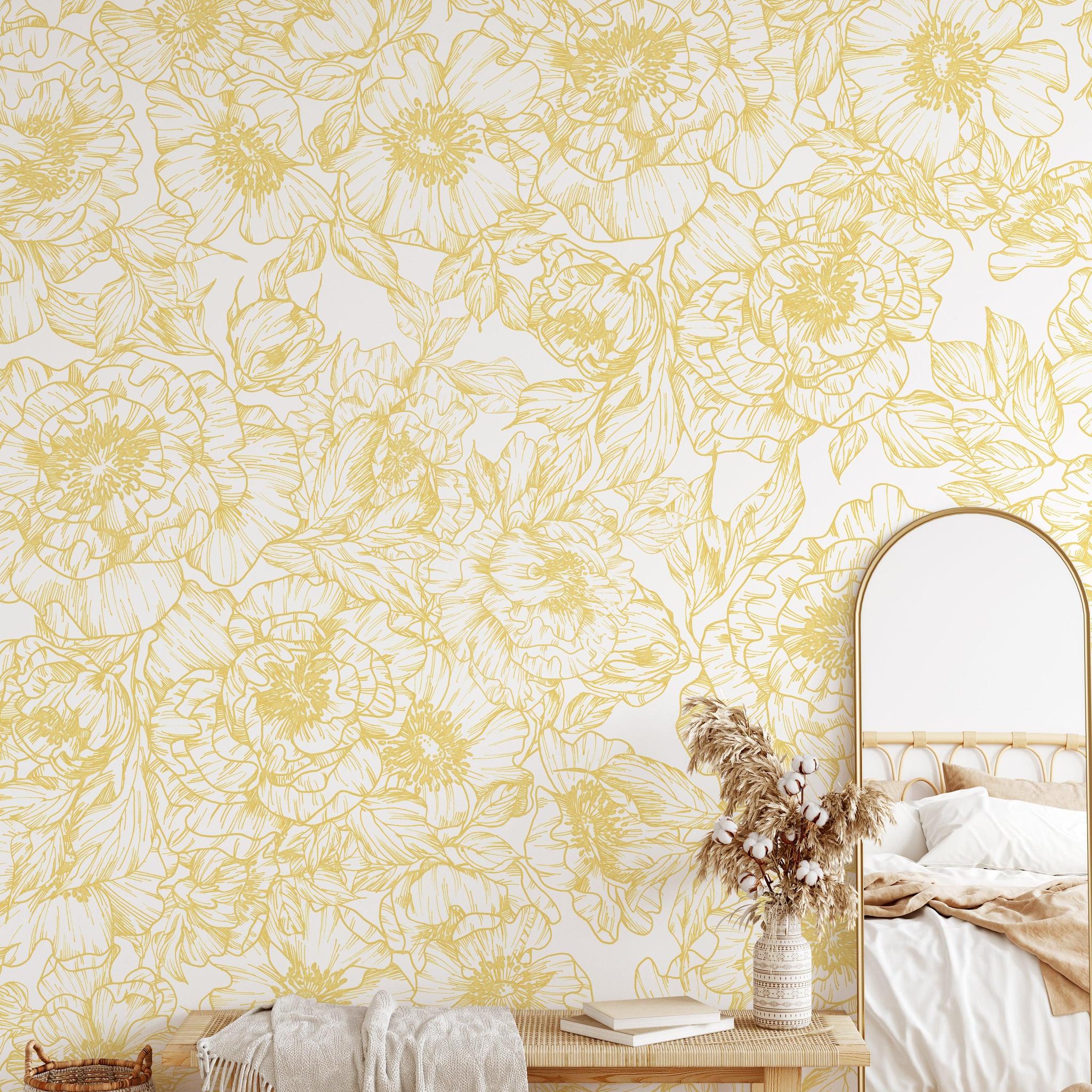 The Dutchess (Mustard) Wallpaper