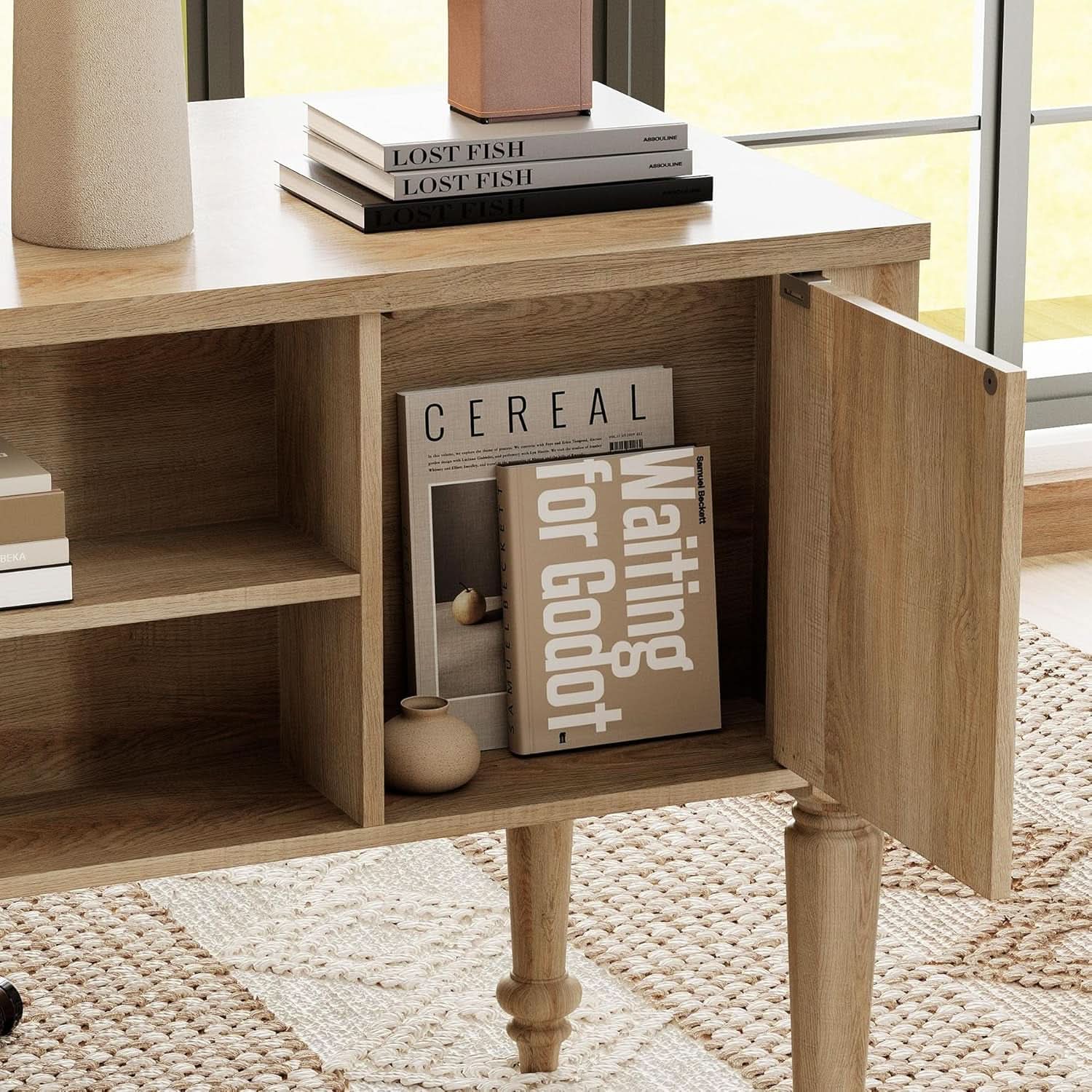 3 Piece Oak Home Office Suite with Executive Desk and 2 Multi-Functional Storage Cabinets