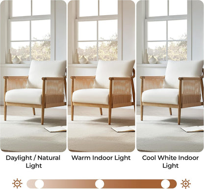 Cream Braided Accent Chairs - Set Of 2