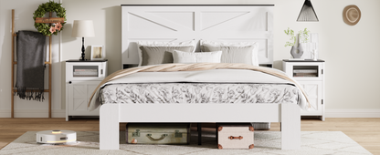 Farmhouse Platform Bed Frame - Queen