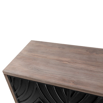 Two-Tone Mid Century Diamond Sideboard - 60"