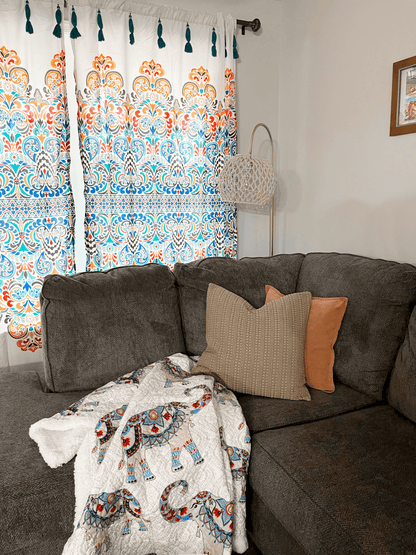 Hati Elephants Sherpa Throw - 3 Colors