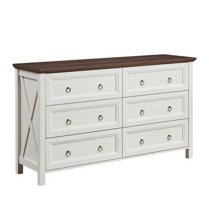 Farmhouse 6 Drawer Dresser