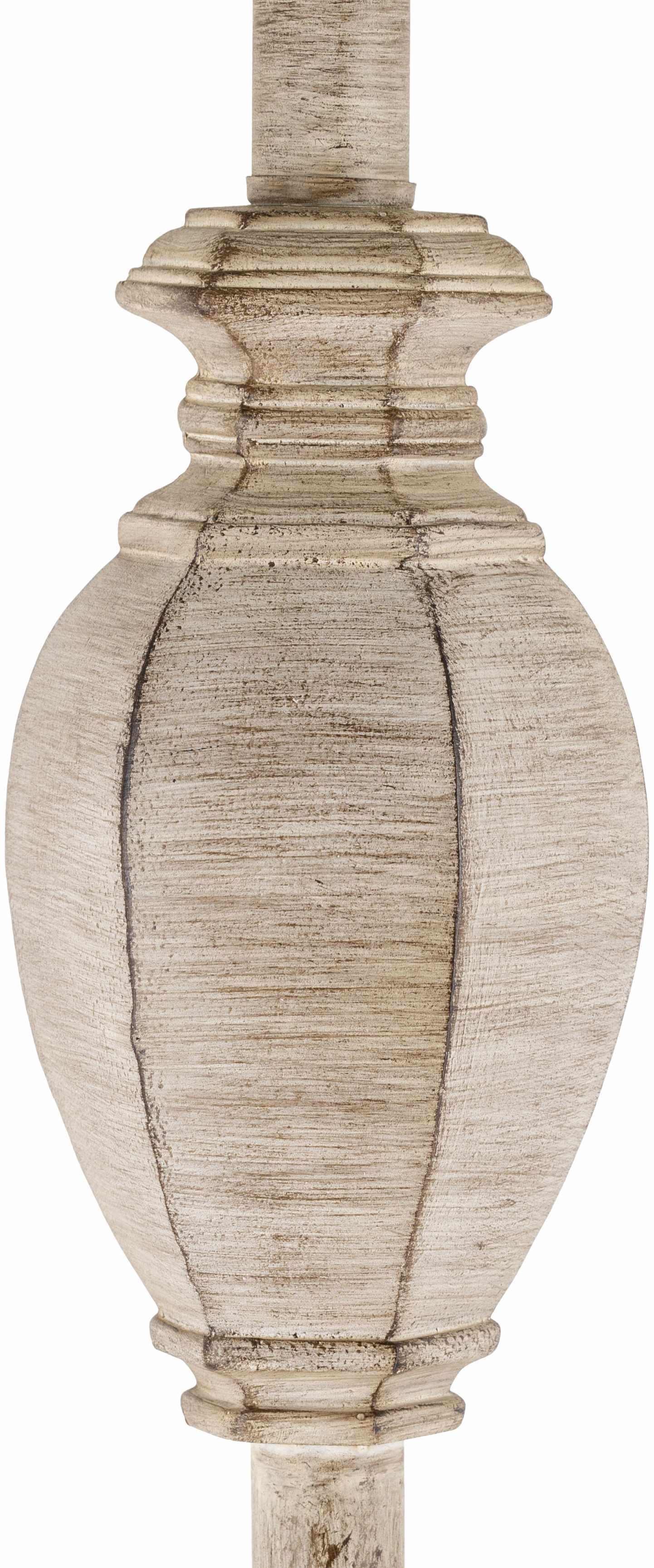 Esmeralda Resin Gray &amp; Beige Floor Lamp