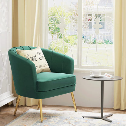 Green Velvet Accent Chair