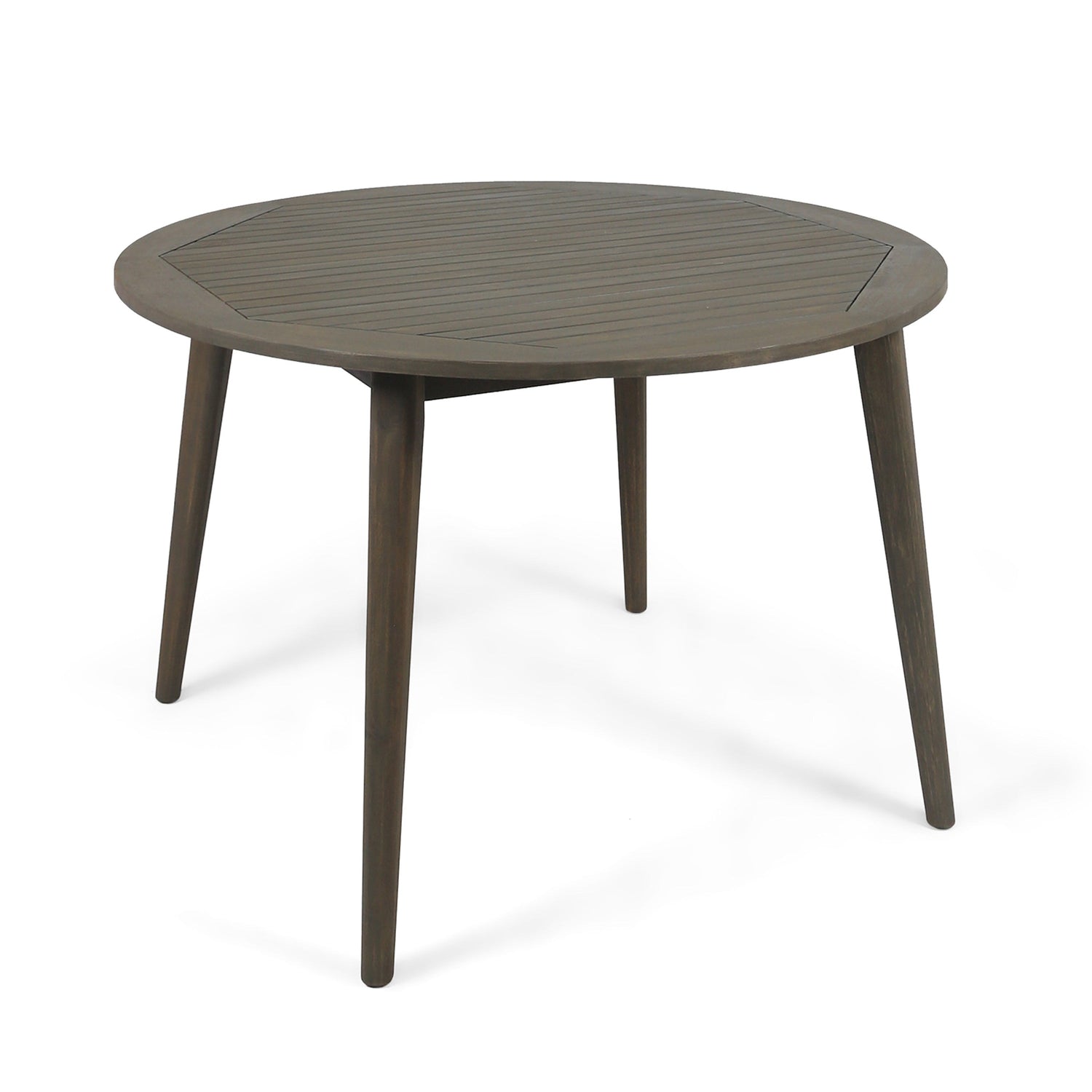 STAMFORD 47" Outdoor Dining Table - Grey Acacia Wood
